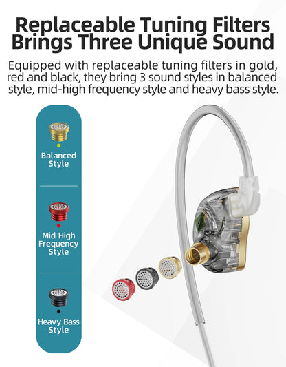 NICEHCK NX7MK4 MK4 Stabilized Wood HIFI Earbud 7 Driver Units Hybrid Audiophile Earphone With Replaceable Tuning Filters IEM MK3