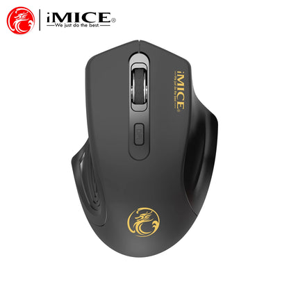 Stille 2.4G USB draadloze muis op batterijen met optische tracking, computermuis met ontvanger, geruisloze muis voor kantoor, laptop, iPad en Mac