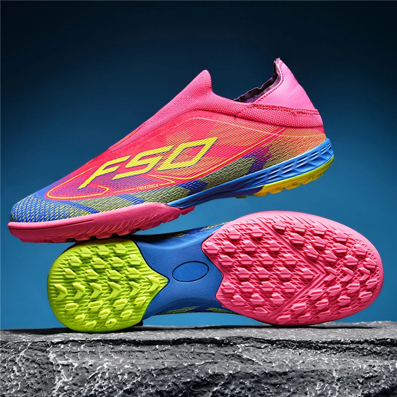 New Men's Soccer Shoes Grass Adult Non-Slip Football Boots Ultralight Sport Indoor Cleats FG Turf Futsal Comfortable