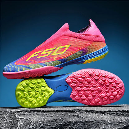 New Men's Soccer Shoes Grass Adult Non-Slip Football Boots Ultralight Sport Indoor Cleats FG Turf Futsal Comfortable