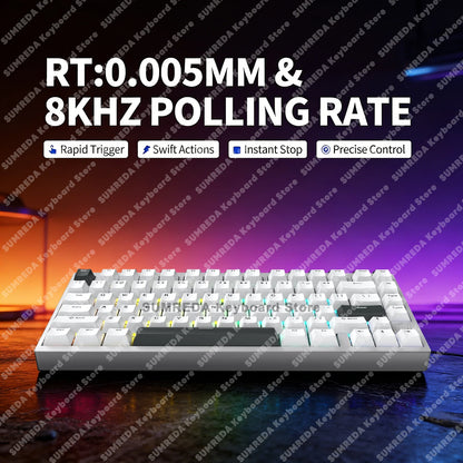 IROK MG75 PRO MG75 Max Magnetic Gaming Mechanical Keyboard RT0.001mm 8K 0.125ms Delay Aluminium RGB Hot Swap Wired Game Keyboard
