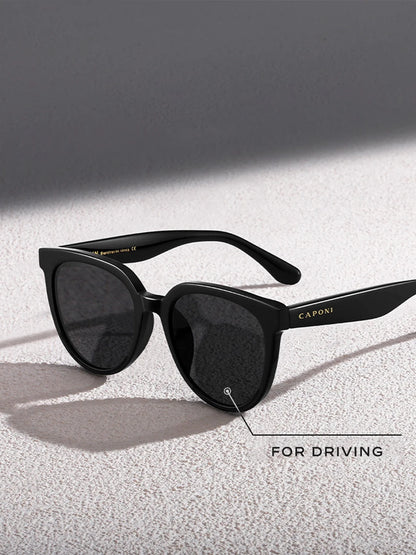 CAPONI Brand Design Sunglasses For Women Fashion Retro Girls Eye Shades Korea Style Polarized Sun Glasses UV Protection BH31031