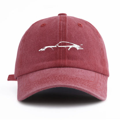 1pc 911 Print Washed Baseball Cap for Adults,  Minimalist Retro Style Casual Soft Adjustable Dad Hat, Perfect As Gift