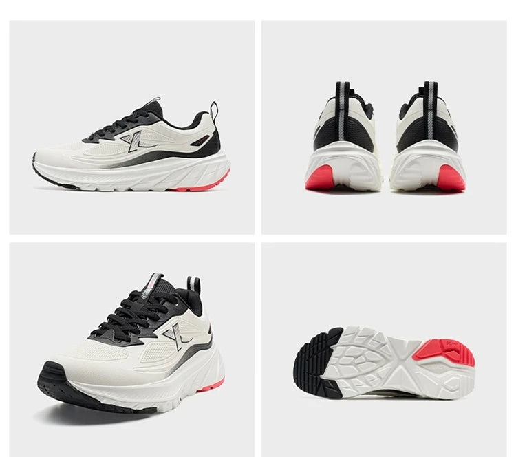 Xtep Male's Running Shoes Lightweight Breathable Shock Absorption Wear-Resistant Durability Cushioning Sneakers 875419110002