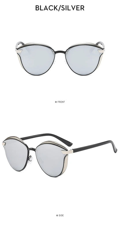 Fashion Classic Polarized Sunglasses for Women Cat Eye Brand Sun Glasses Luxury Round Eyeglasses UV400 Gafas De Sol