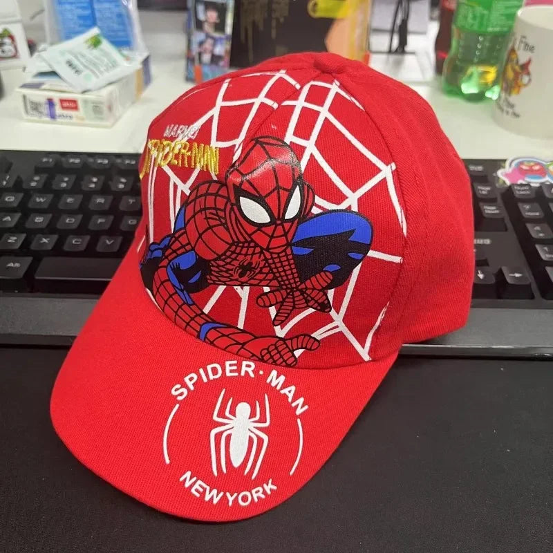 Spiderman Baseball Cap Boys Girls Hats Superhero Peripheral Sunhat Childrens Birthday Gift Cosplay Props Fashion Caps