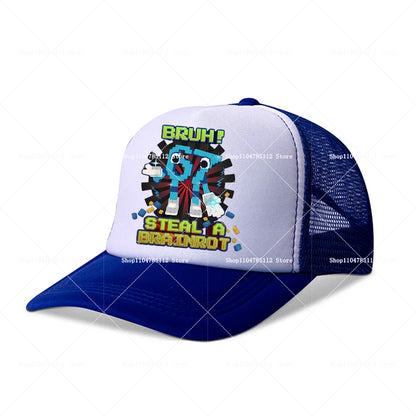 Steal A Brainrot Baseball Cap 67 Six Seven Cartoon Anime A-Z Letter Hat Boys Girls Adjustable Sport Fashion Adult Headwear Gift