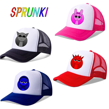 Sprunkis basebollkeps – enkel, moderiktig, sportig och avslappnad huvudbonad – populär spel- och animefigurhatt – sommarhatt med solskydd – födelsedagspresent