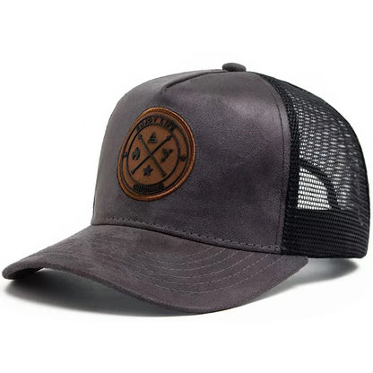 Four Seasons Mesh Baseball Cap Women Men Fashion Casual Breathable Letter Icon Unisex HipHop Trucker Caps Outdoor Sports Dad Hat