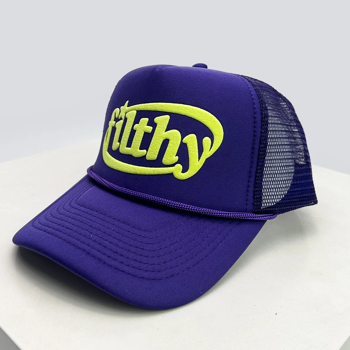 New Unisex Color Block filthy Letters Baseball Hats Sunshade Color Block Breathable Personal Trucker Caps Versatile Mesh Fashion