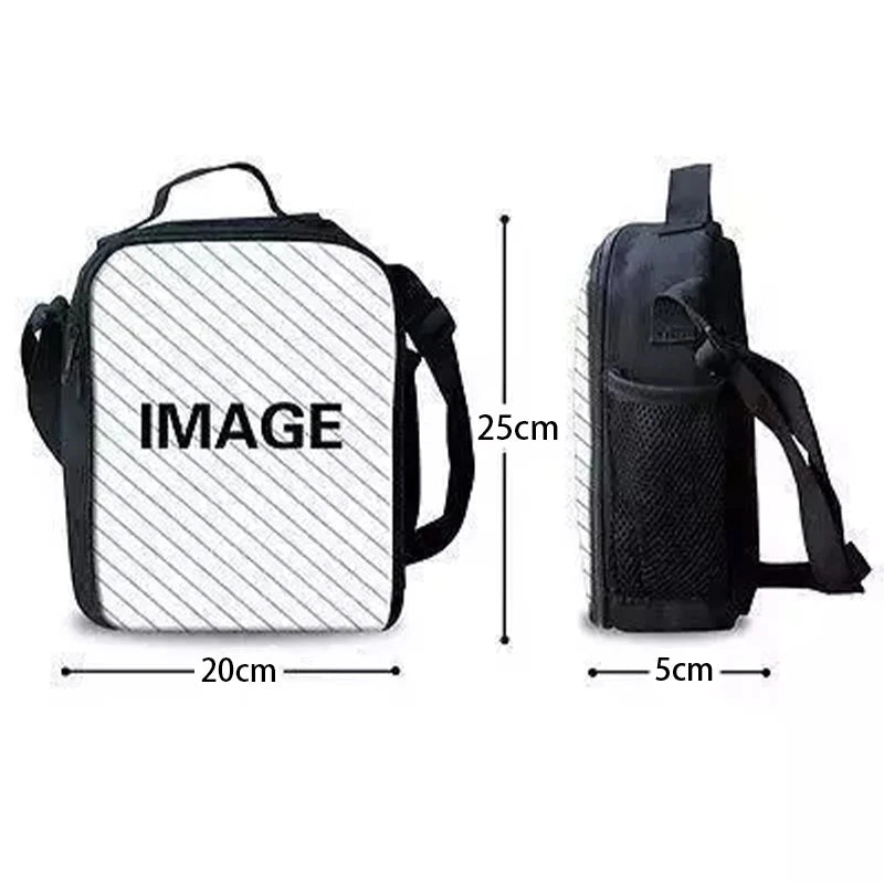 F-FortniteS Child Insulated Large Capacity Bag for Boy Hot Game Girl Student Outdoor Picnic Resuable Thermal Cooler Lunch Box