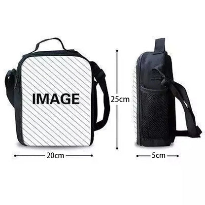 Child Hot Game F-FortniteS Insulated Large Capacity Bag for Boy Girl Student Outdoor Picnic Resuable Thermal Cooler Lunch Box