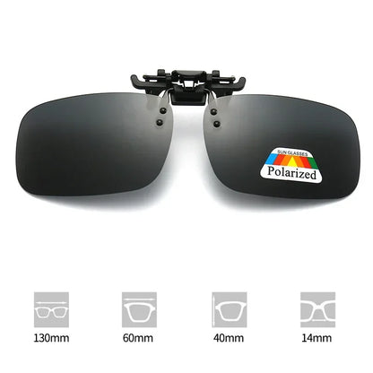 Polarized Sunglasses Clips Glasses Clip Driving Night Vision Eyeglasses UV400 Outdoor Shades High Definition Sun Glasses Clips