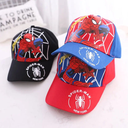 Spiderman Baseball Cap Boys Girls Hats Superhero Peripheral Sunhat Childrens Birthday Gift Cosplay Props Fashion Caps