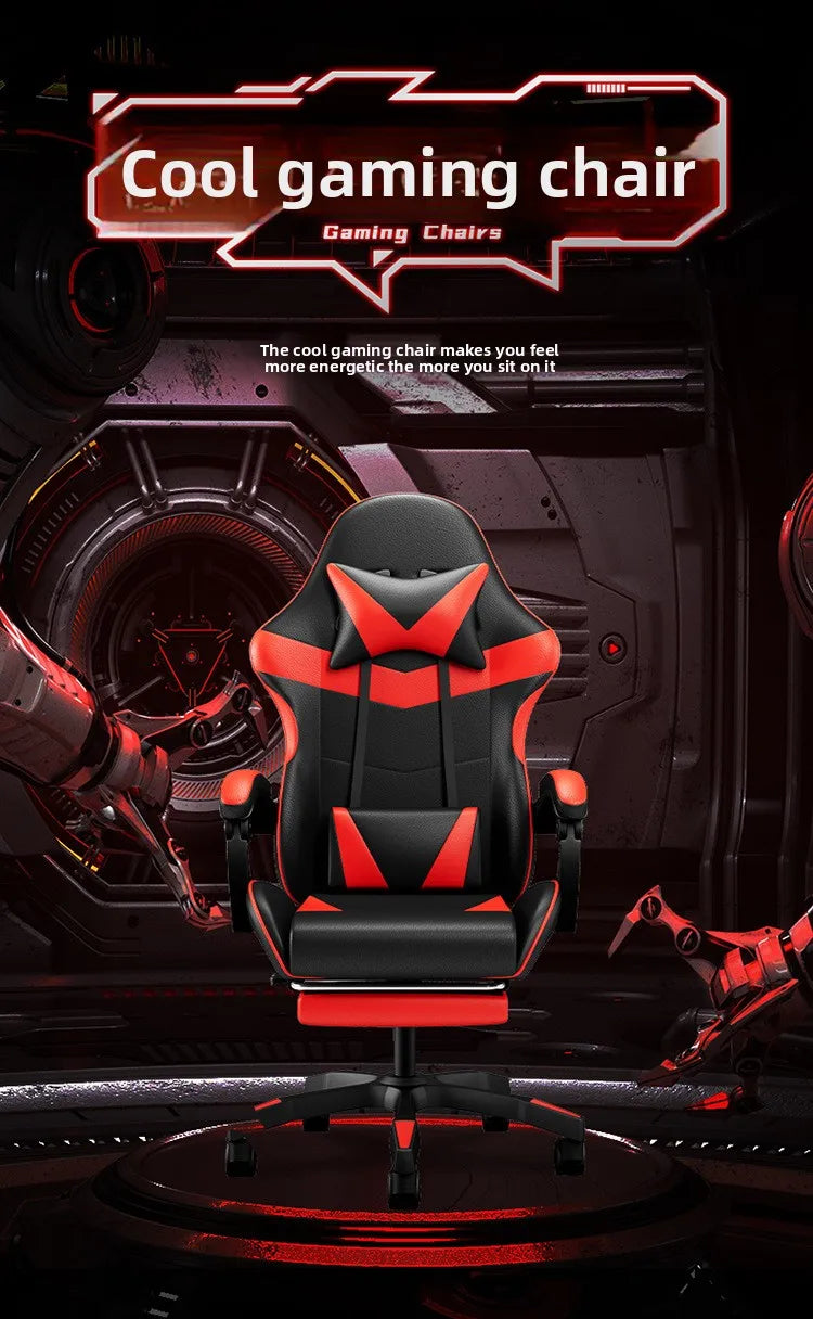 Ergonomikus gaming szék számítógépasztalhoz, dönthető otthoni irodai gaming szék háttámasszal hosszabb játékmenetekhez