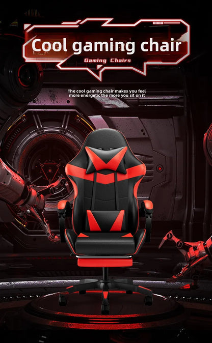 Ergonomikus gaming szék számítógépasztalhoz, dönthető otthoni irodai gaming szék háttámasszal hosszabb játékmenetekhez