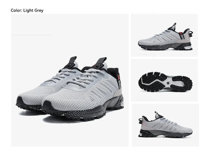 Baasploa professionele hardloopschoenen voor heren, lichtgewicht designer mesh sneakers voor heren, veterschoenen voor outdoor sport en tennis