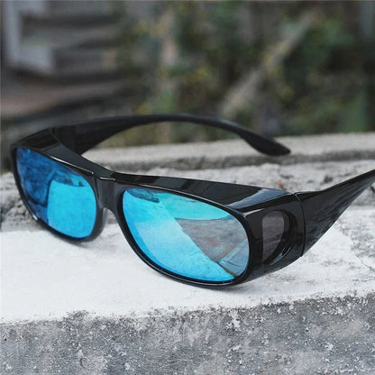 2025Polarized Sunglasses Fit Over Eye Glasses Driving Wrap Shield Goggles Fishing Glasses Sports Sunglasses Night Vision Glasses