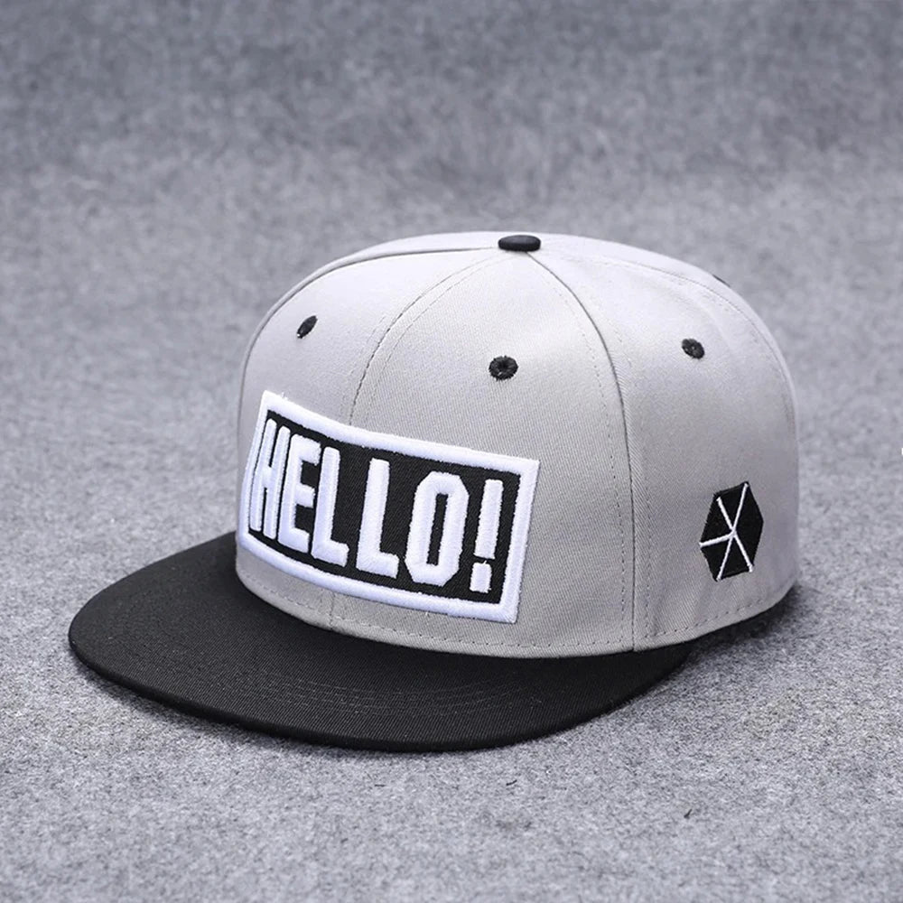 Men's Letter Embroidery All-match Flat Brim Baseball Cap Ladies Summer Hip Hop Hats Outdoor Shade Adjustable Casual Peaked Caps