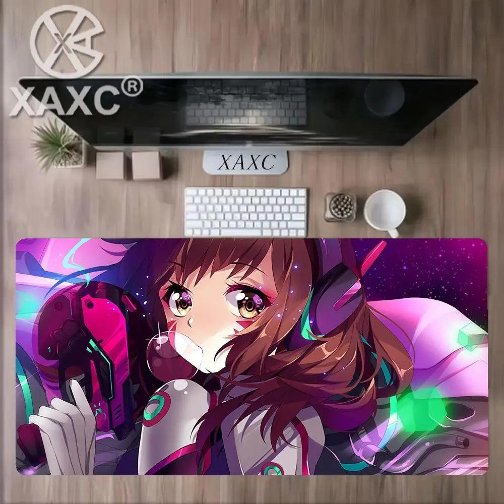Μεγάλο mouse pad Overwatch Kawaii XXL για PC, επιφάνεια γραφείου υπολογιστή, gamer χαλάκι γραφείου, πληκτρολόγιο, τραπέζι, GamingAccessories MousepadXAXC