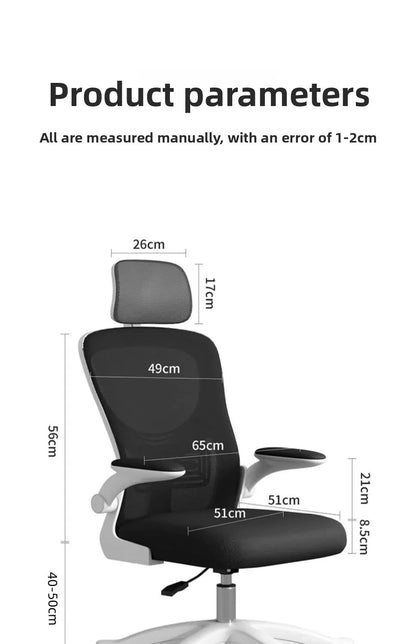 Ergonomická herní židle na kolej i do kanceláře pro dlouhé hodiny pohodlí, počítačová židle k psacímu stolu, komfortní herní křeslo