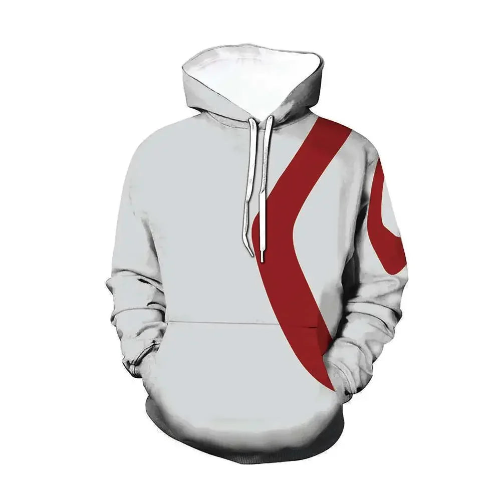 DY20Anime God of War Hoodie Cosplay Kratos Jacket Polyester Casual Coat Costumes Sportswear custom custom size25
