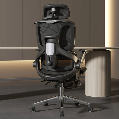 Air Titan kontor- og gamingstol i fuld mesh med ergonomisk lændestøtte i tre zoner til computer- og skrivebordsbrug for studerende, med ventilerende design
