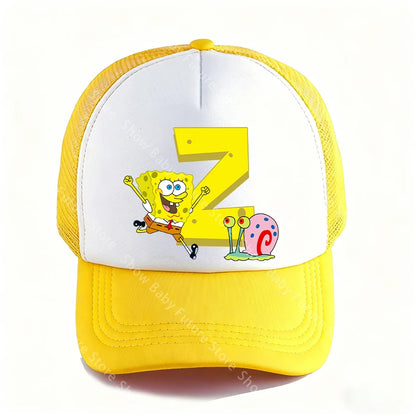 Spongebobs 4.72inch Baseball Caps for Adult Boys Kawaii Sports Breathable Mesh Hat Cute Cartoon Anime Sunbonnet Birthday Gifts
