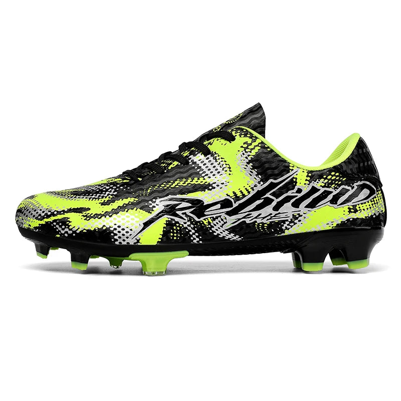 Nouvelles chaussures de football pour hommes, crampons FG, pointes longues TF, crampons pour terrain synthétique, chaussures de football Yonug, antidérapantes, unisexes, pour entraînement et match sur gazon extérieur