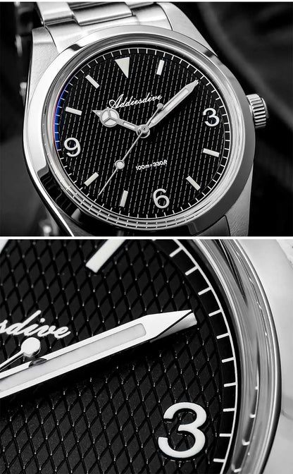 ADDIESDIVE 2025 NEW Watch For Men 316L Stainless Steel 10Bar Diving Luminous AD2096 Luxury Gift Quartz Wristwatch reloj hombre