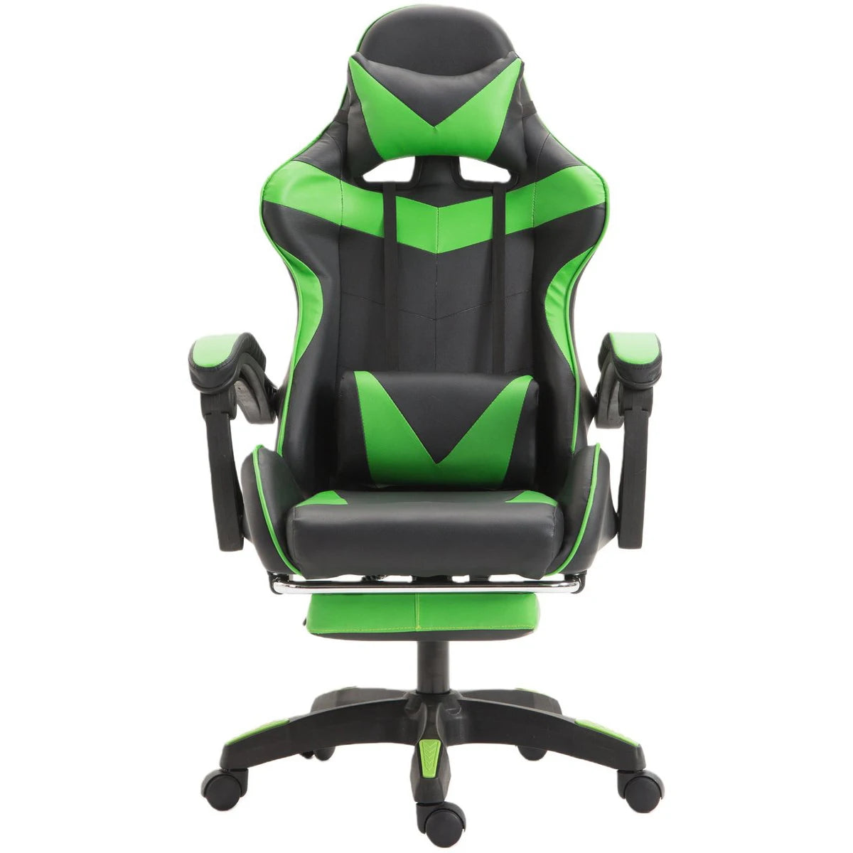 Ergonomic gaming chair, office chair, height adjustable,PU leather computer chair, with headrest and lumbar support, 360° swivel