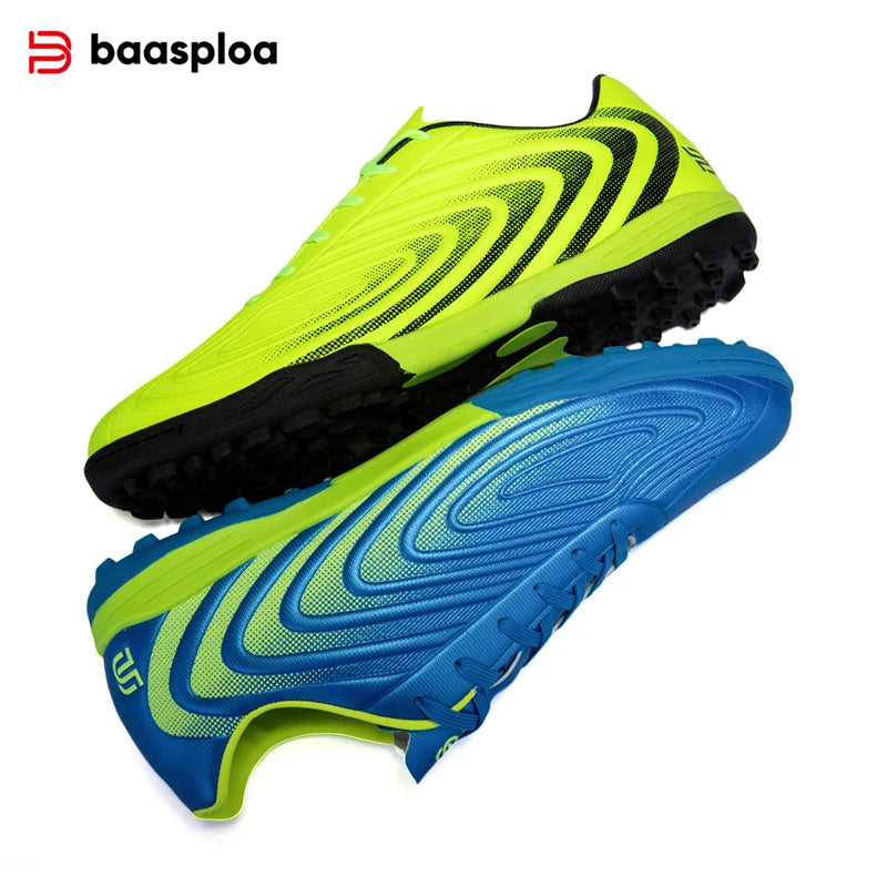 Baasploa Herren-Fußballschuhe – bequeme, leichte Trainingsschuhe für Kunstrasen – professionelle, weiche Herren-Sneaker mit rutschfester Sohle