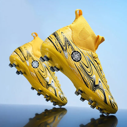 Crampons de Football pour hommes, chaussures d'entraînement sur gazon en salle, antidérapantes, TF/AG, bottes de terrain de Football confortables pour enfants