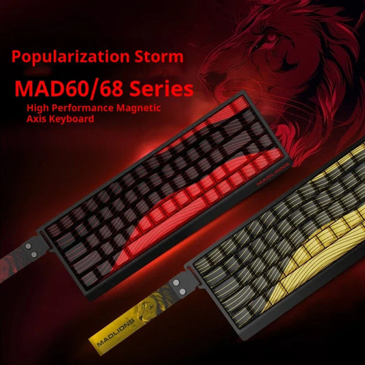 FGG MADLIONS MAD 60/68 Pro Mechanical Keyboard Magnetic Switch Wired 68% Gaming Keyboards Rapid Trigger RGB Customs Keyboards
