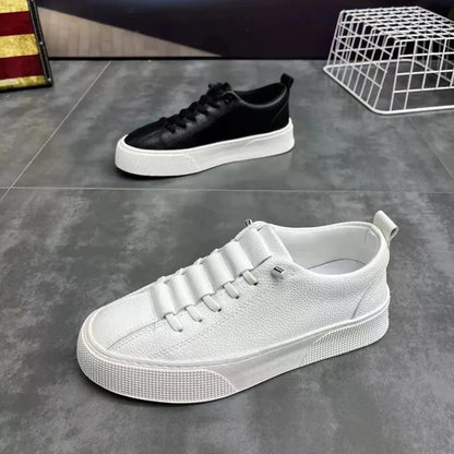 Sneakers da uomo, scarpe casual da uomo, ballerine da uomo, zapatillas da uomo, scarpe leggere in pelle PU traspiranti, scarpe da tennis sportive da uomo bianche
