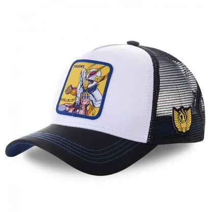 Saint Seiya Cotton Anime Cartoon Snapback Cotton Baseball Cap Men Women Hip Hop Dad Mesh Trucker Hat Dropshipping