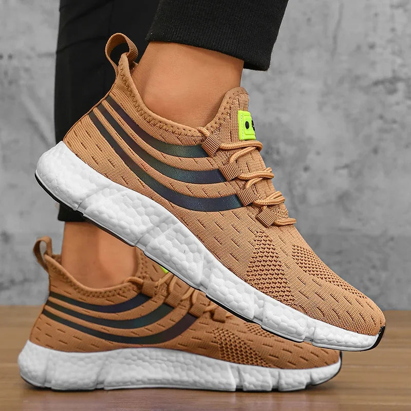 Pantofi sport casual pentru bărbați, adidași ușori și respirabili, antiderapanti, pentru alergare în aer liber, plimbare, tenis și jogging