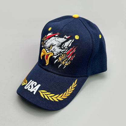 Ear of wheat Eagle Embroidery Baseball Hats New Men Women Fashion Breathable Sunshade Snapback Hardtop Caps Versatile Street ins
