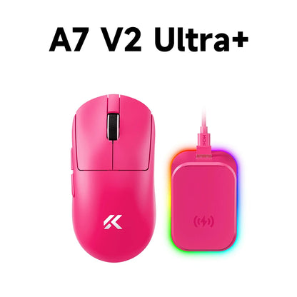 MCHOSE A7 V2 Ελαφρύ ασύρματο gaming ποντίκι με διπλό polling rate 8,000Hz, PAW3950 TI, για gaming, esports και γραφείο