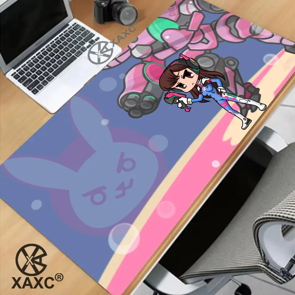 Μεγάλο mouse pad Overwatch Kawaii XXL για PC, επιφάνεια γραφείου υπολογιστή, gamer χαλάκι γραφείου, πληκτρολόγιο, τραπέζι, GamingAccessories MousepadXAXC