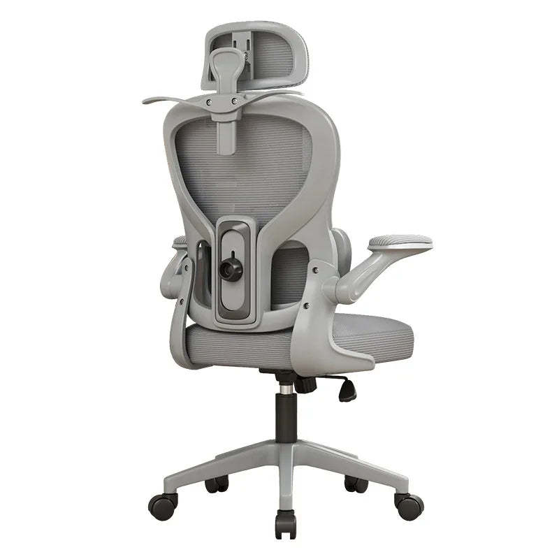 Chaise de bureau ergonomique pour le gaming avec soutien lombaire, chaise d'ordinateur pivotante confortable pour la maison, idéale pour les longues sessions de travail