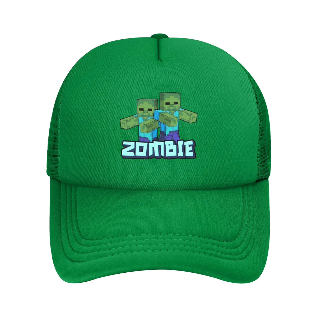 Vuxen Creepers stor urtavla videospel-trucker-keps nätbaseballkeps polyesterhatt solhatt justerbar racingkeps sommar