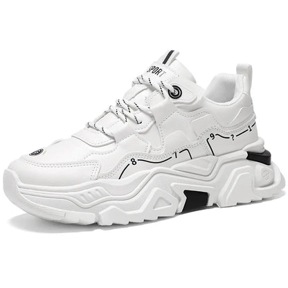 Chaussures de sport décontractées à semelles épaisses pour hommes, baskets polyvalentes quatre saisons pour étudiants en plein air, confortables, nouvelle collection