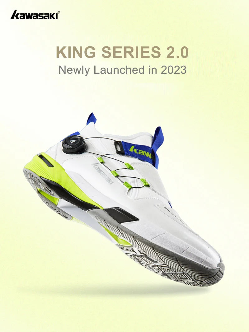 Kawasaki King Series 2.0 Professional Badminton Shoes For Men Women Anti-Twist Sports Original Men's Tennis Shoes Sneakers A3311