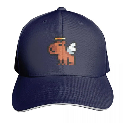 Smol Pixel Capybara - Angel Baseball Cap beach hat Golf Hat luxury woman cap New Hat Girl Men's