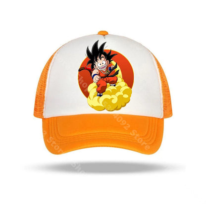 Dragon Ball-baseballkepsar med anime-karaktärer, solhattar för barn och vuxna, andningsbara sommarhattar i ledig stil, justerbara kepsar med skärm, presenter