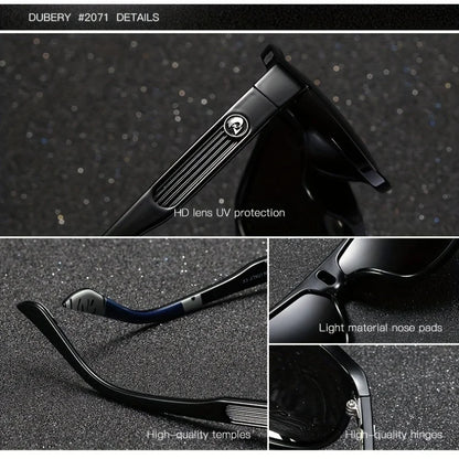DUBERY Polarized UV400 Protection Sunglasses For Men And Women 9 Colors Model 163