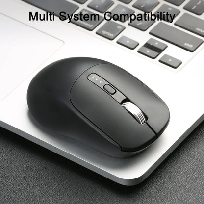 Wireless Mouse Bluetooth Compatible 5.2 USB 2.4Ghz Mice Ergonomic Wireless Office Mouse for iPad MacBook Tablet Laptop Computer