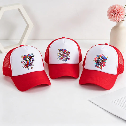 Cartoon The Amazing Digital Circus Baseball Cap for Adult Anime Printed Student Summer Athleisure Adjustable Cute Sun Hat Gift