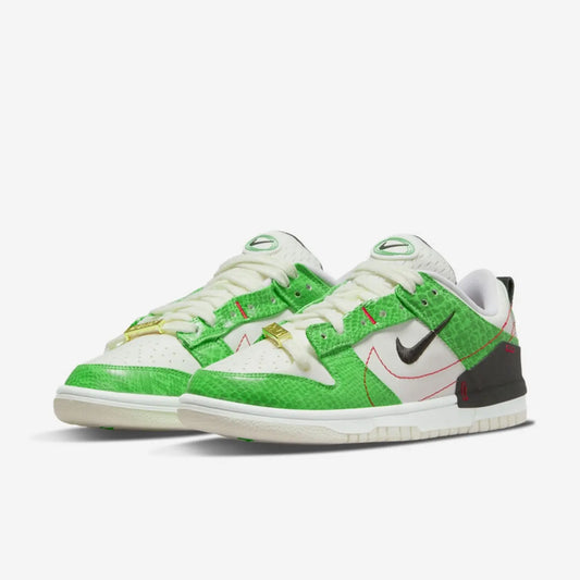 Nike genuine Dunk Disrupt2 Unisex Snake Print Low-Top Retro Sneakers DV1491-101